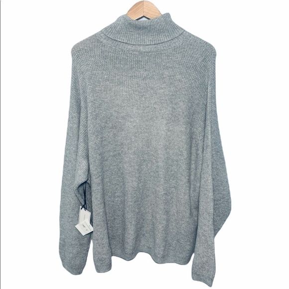 NWT 1. State Side Button Waffle Weave Turtleneck - Picture 9 of 14